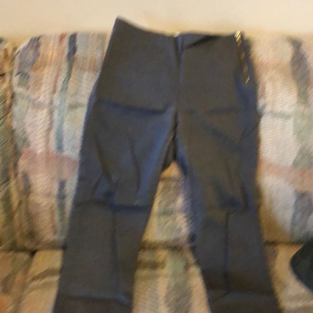 Gray high waisted pants